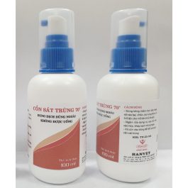 Nước xịt rửa tay sát trùng vi khuẩn,cồn sát trùng 70⁰ Hanviet 100ml