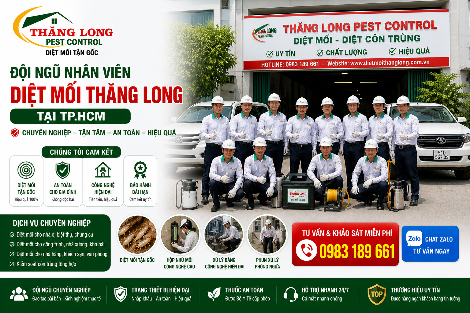 Diệt mối tại TPHCM và khu vực lân cận