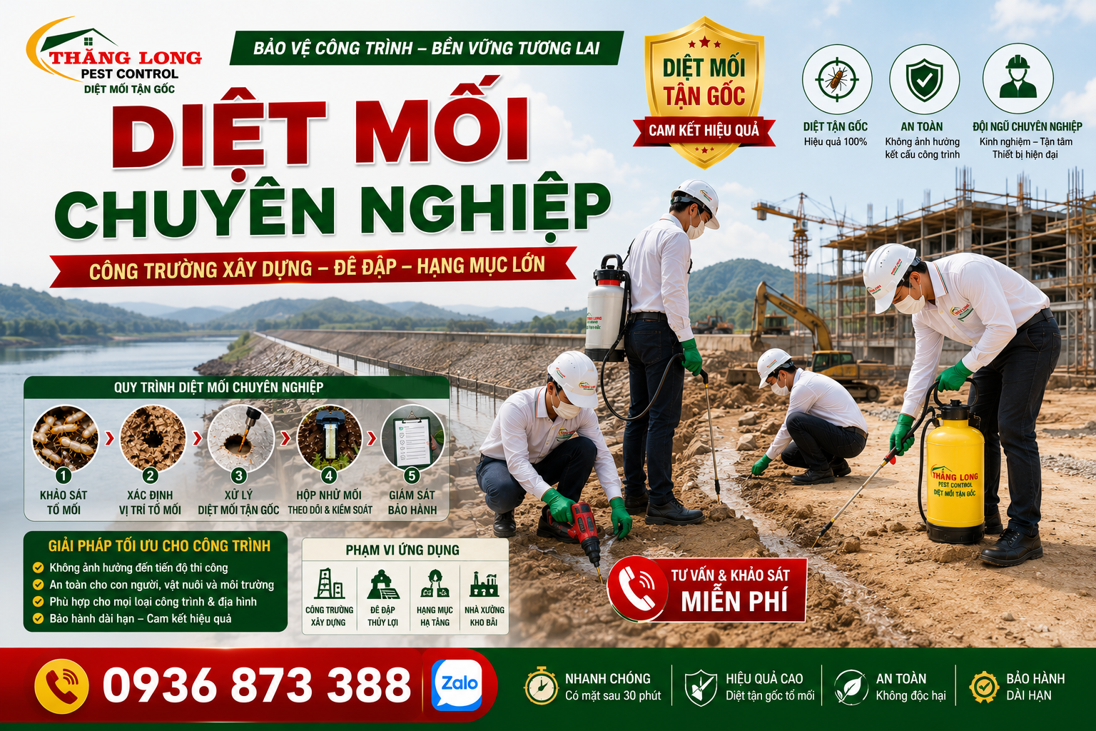 Vì sao nhà xây mới cần phòng chống mối từ đầu